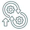 Business process efficiency improve icon