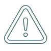 Risk warning triangle icon