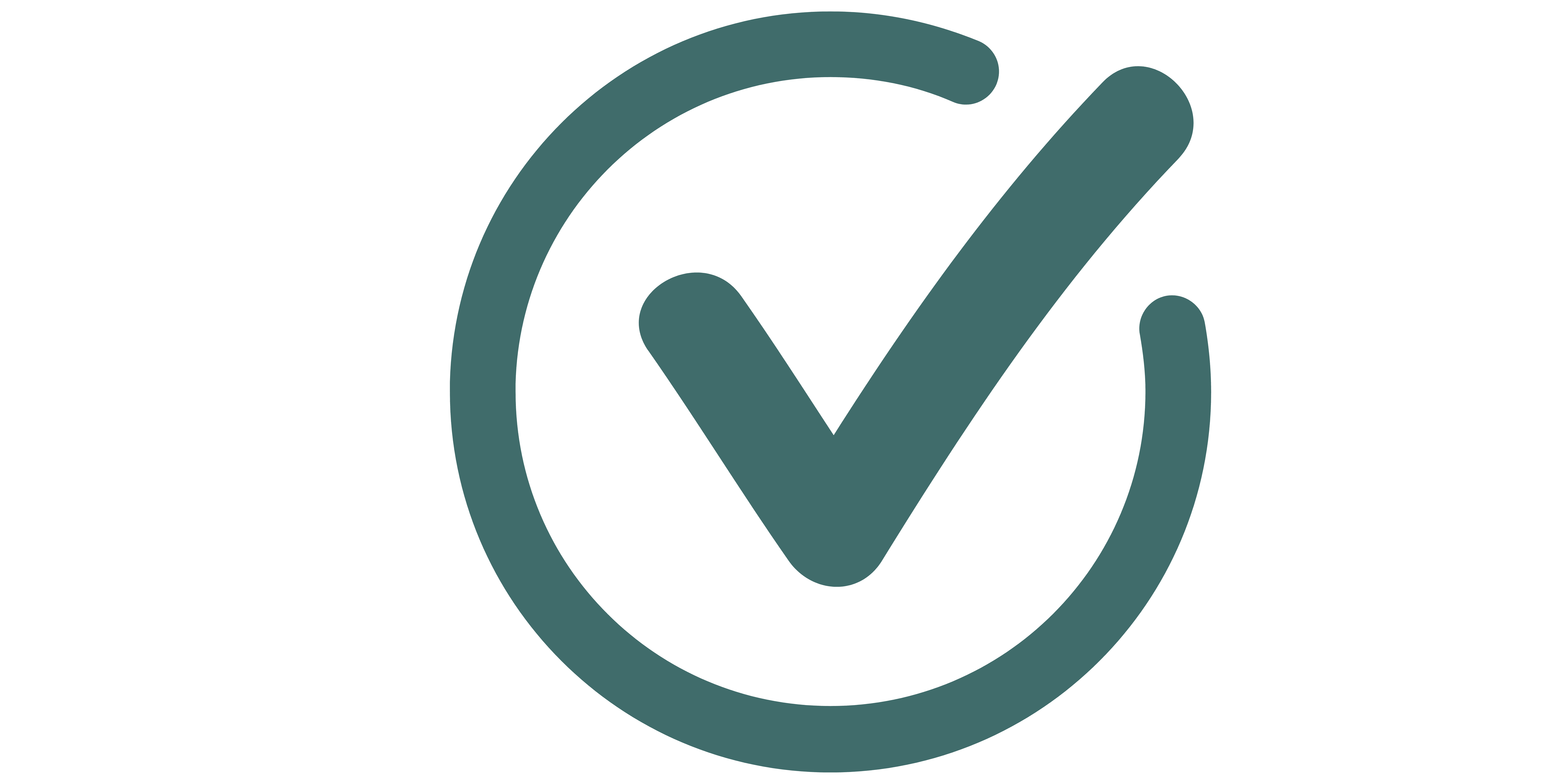 green tick in a circle