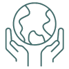 World hands icon
