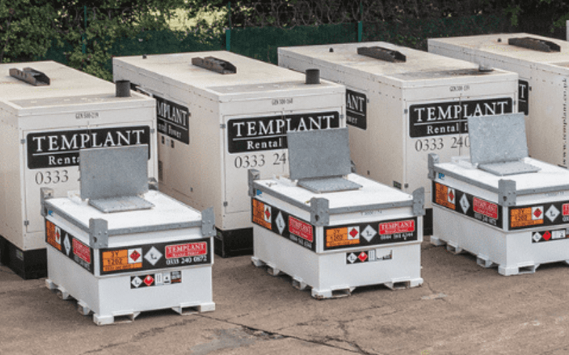 Templant equipment available for hire