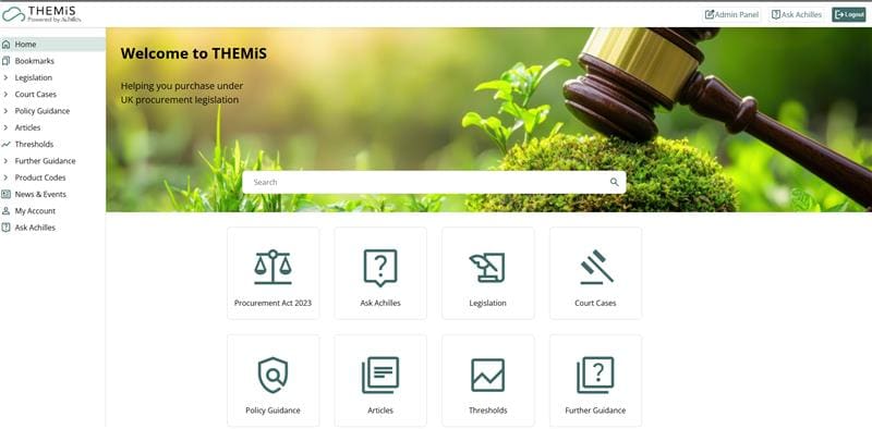 Themis platform loading page