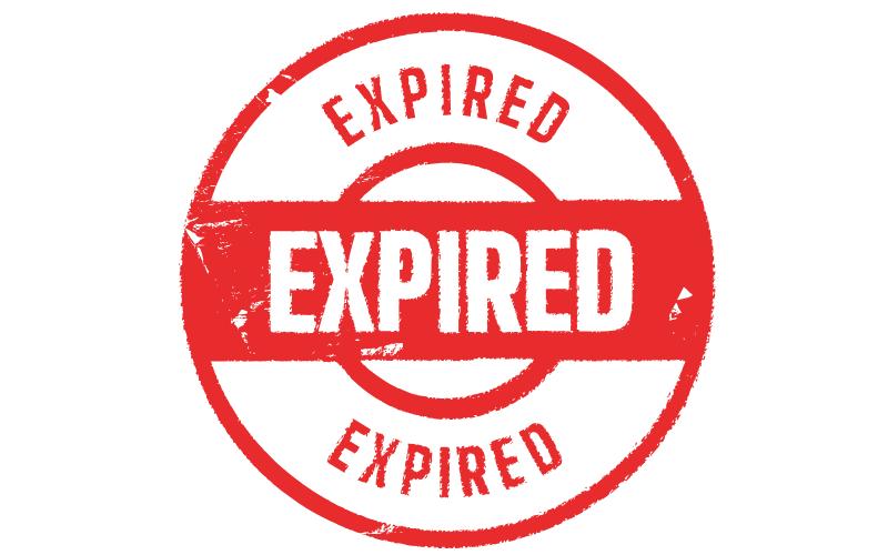 Expired stamp
