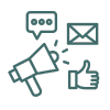 Marketing and promotional activity icon
