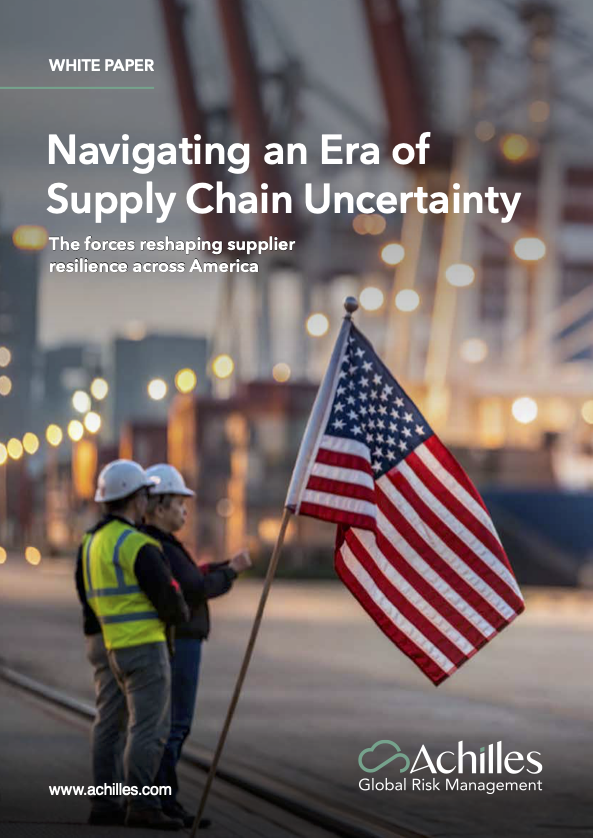Achilles Navigating an Era of Supply Chain Uncertainty white paper front cover