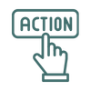Icon representing effective risk management