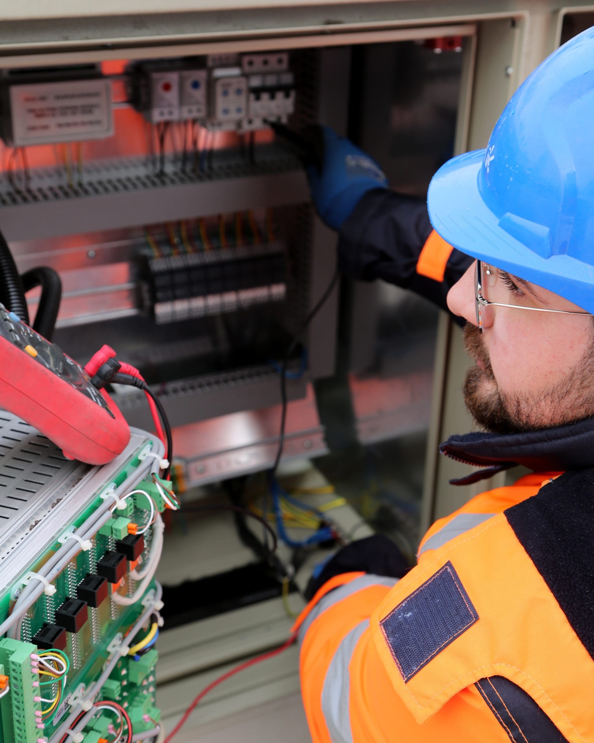 Utilities NCE Man Fixing Electric Cables