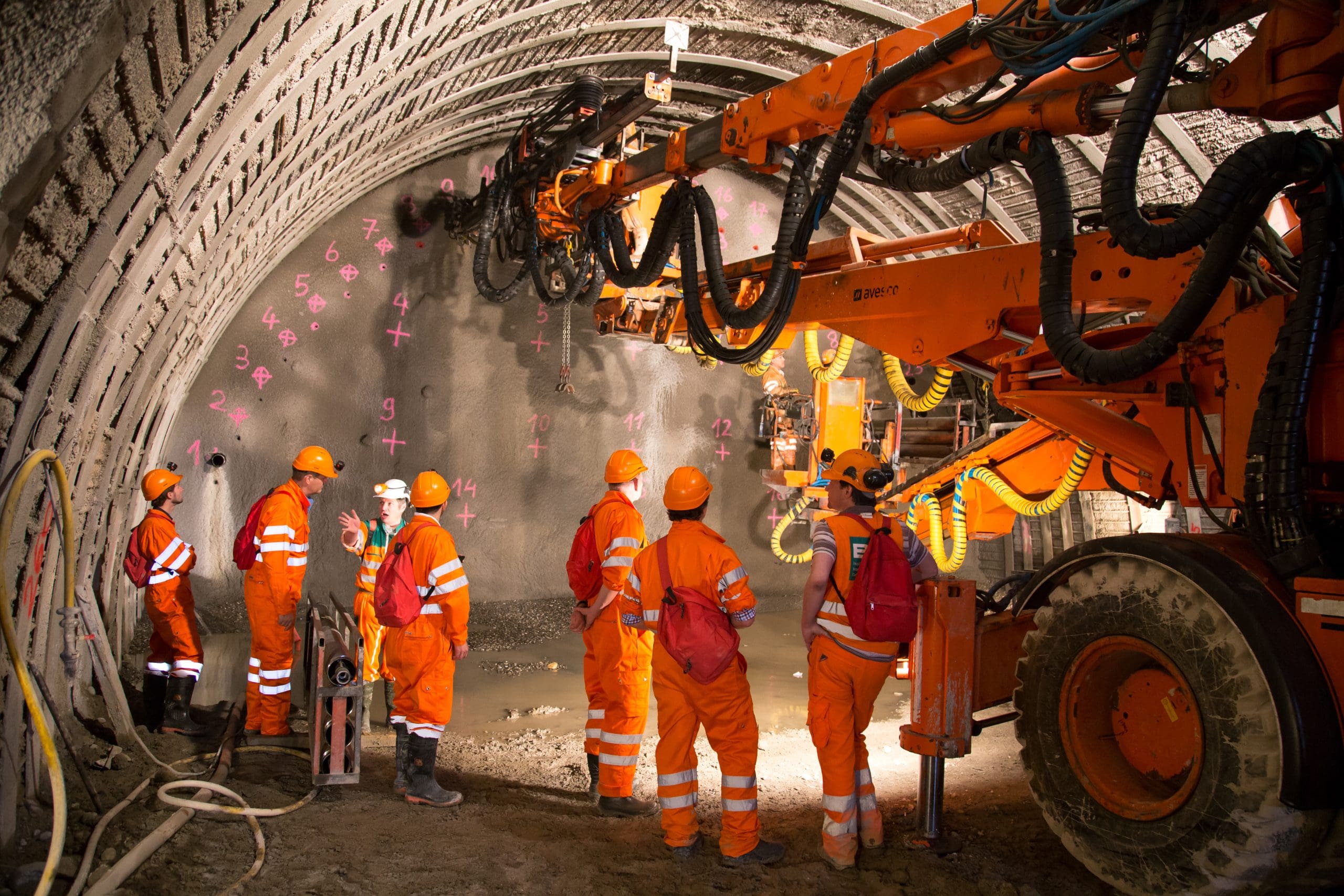 Rail Tunnel Link Up Network