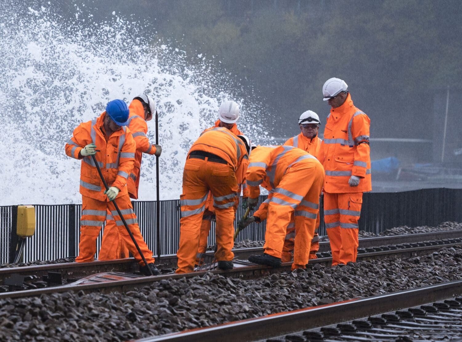 rail workers in the transport industry